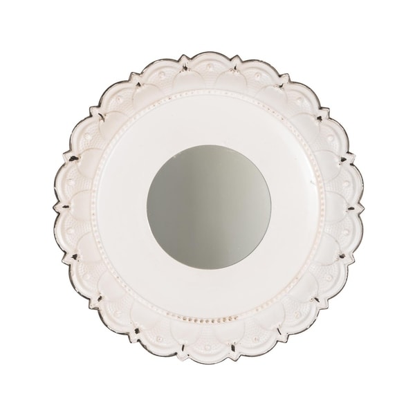 Foreside Home & Garden Cottage Garden White Mirror