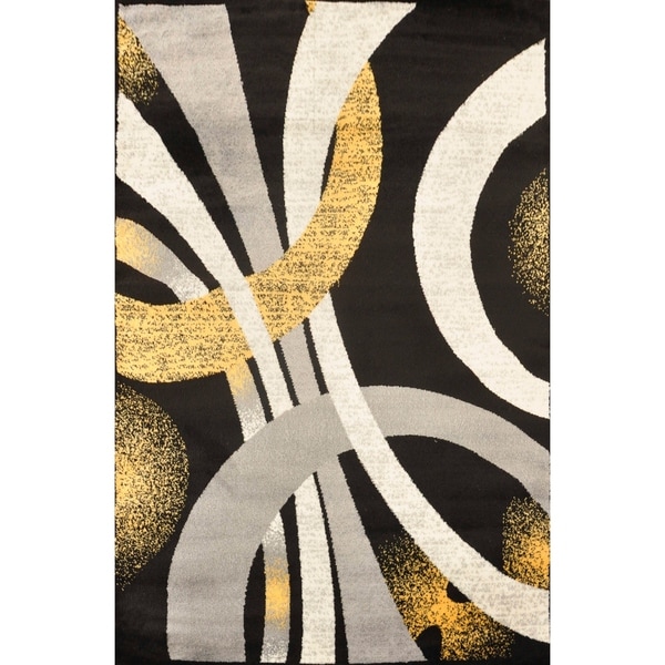 Alida Lopped Area Rug 6100 Gray-Yellow 8' x 10' - 8' x 10'