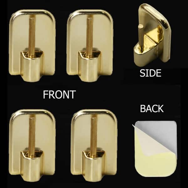 Shop Self Adhesive Hooks Sash Rod Kitchen Curtains Set Of 4 Free