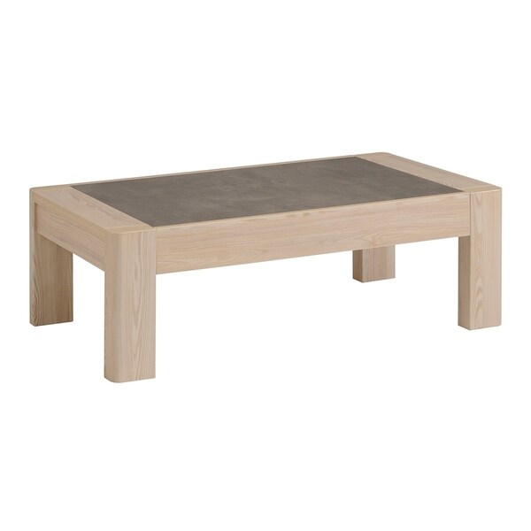 Chris Coffee Table, Structured larch wood