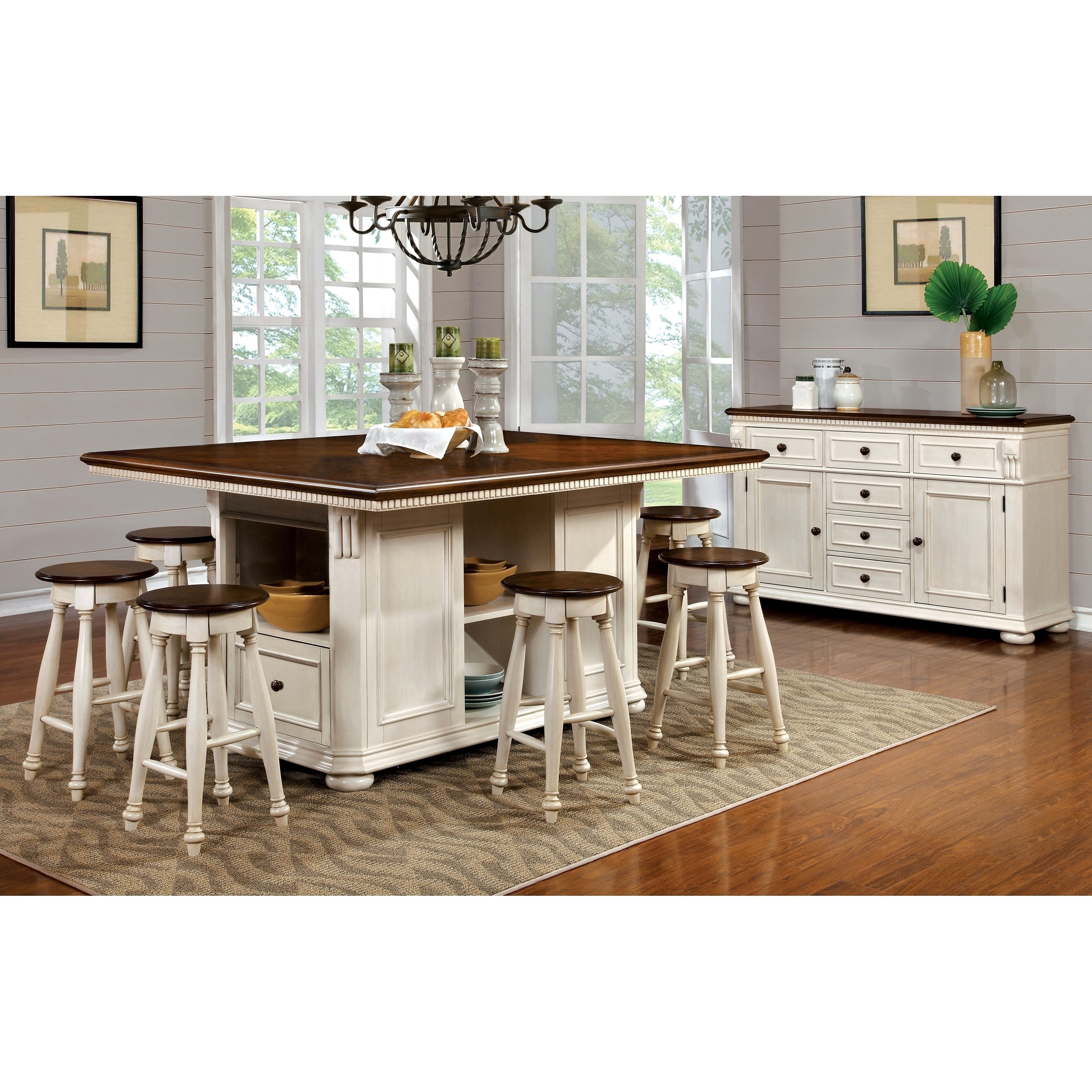 The Gray Barn Lyonne Way 7 Piece Counter Height Dining Table Set