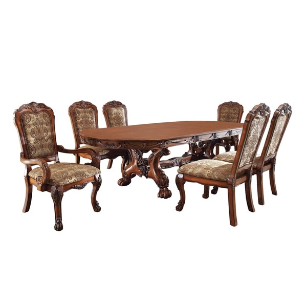 Furniture of America Rutherford 7-Piece Dining Table Set