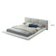 preview thumbnail 5 of 4, Carbon Loft Ballingham Gloss White Low Profile Upholstered Bed California King