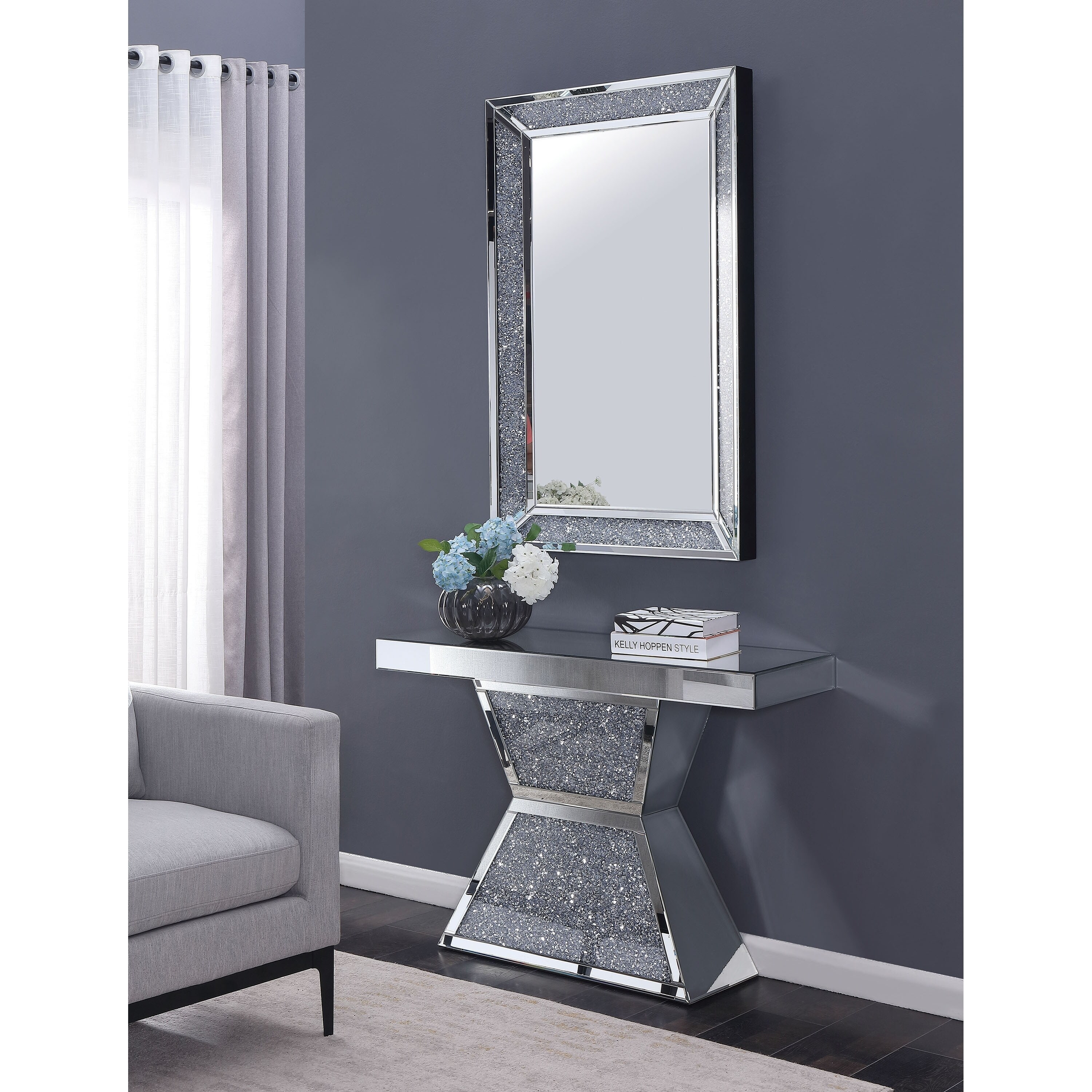 Shop Furniture Of America Huck Sliver 2 Piece Console Table And