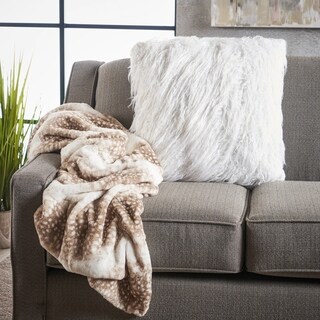 Toscana Faux Furry Pillow and Throw Blanket Combo (Set of 2) by Christopher Knight Home