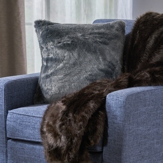 Toscana Faux Furry Pillow and Throw Blanket Combo (Set of 2) by Christopher Knight Home
