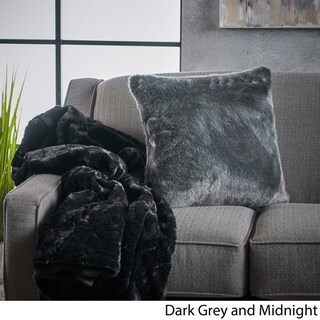 Toscana Faux Furry Pillow and Throw Blanket Combo (Set of 2) by Christopher Knight Home