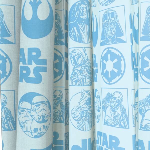 Shop Star Wars Galactic Grid 63 Decorative Drapes Set Free