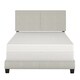 Sleep Sync Tivoli Cream Linen Upholstered Platform Bed Frame in four ...