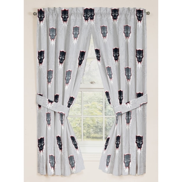 Marvel Black Panther Wakanda 63" Decorative Drapes Set
