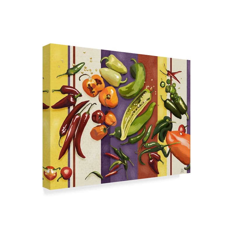 Jade Reynolds 'Sarape Peppers I' Canvas Art - Bed Bath & Beyond - 25362120