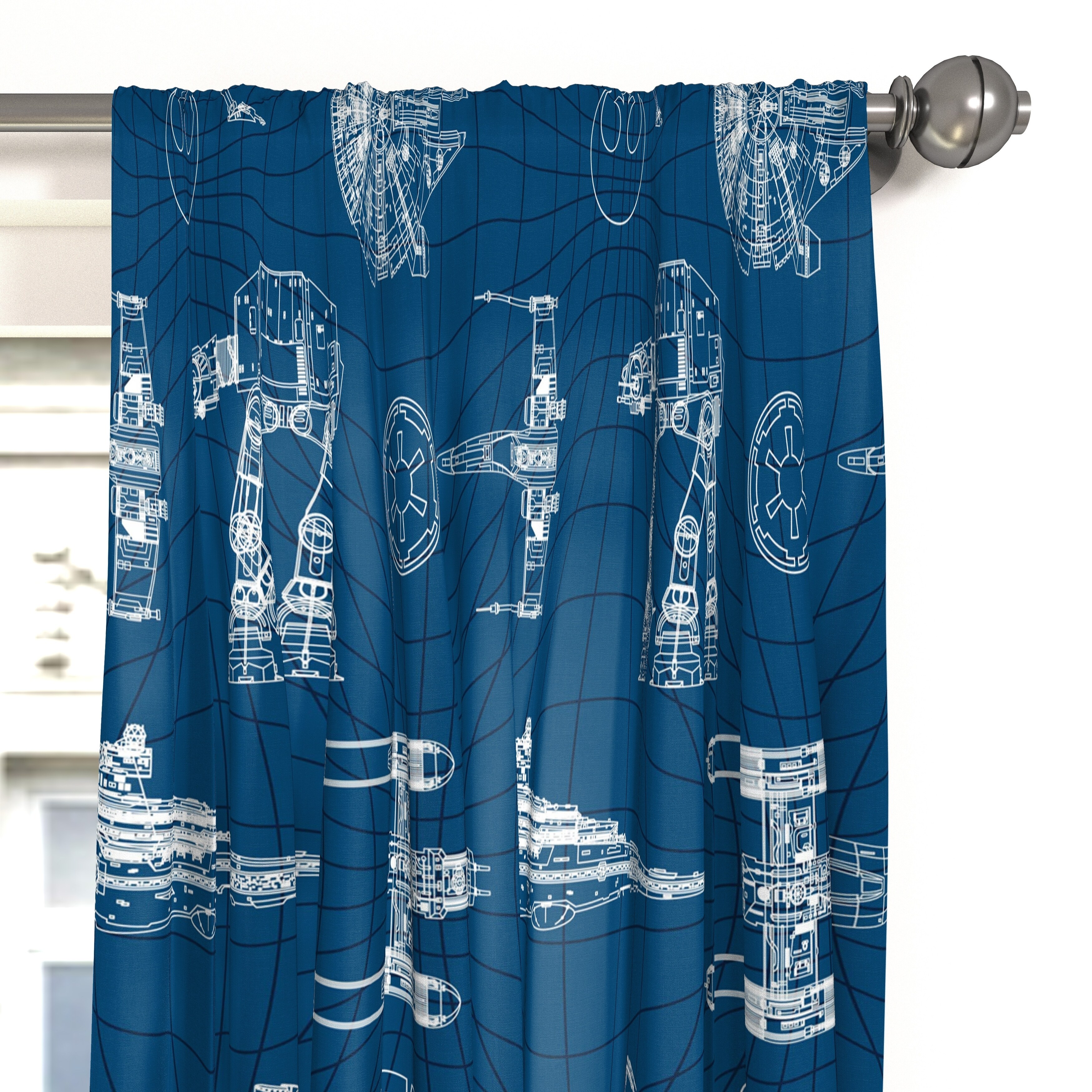 Shop Star Wars Vehicle Schematics 63 Decorative Drapes Set Free