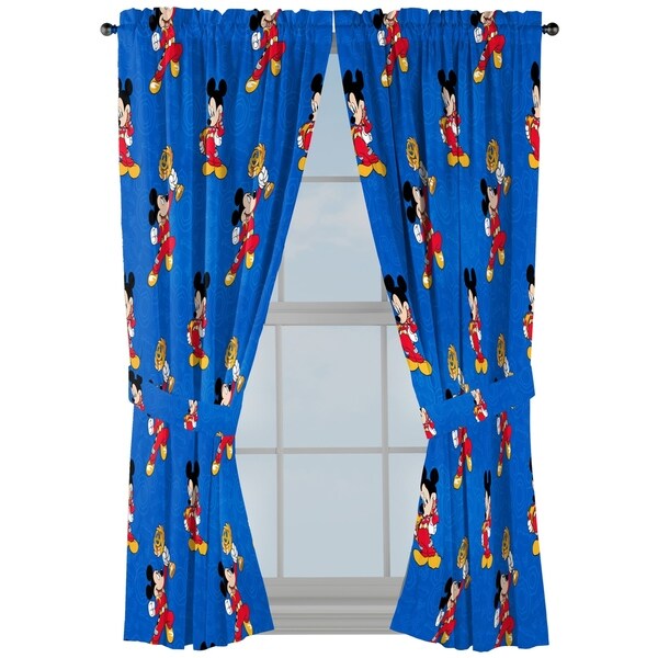 Disney Junior Mickey Mouse Roadster Racer 63" Decorative Drapes Set