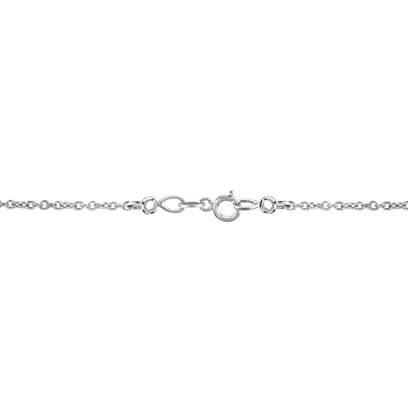 14k Gold Square Shaped 1/8ct TDW Pave Diamond Necklace by Auriya (H-I, I1-I2)