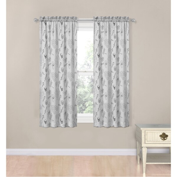 Mojang Minecraft Survive 63" Decorative Drapes Set
