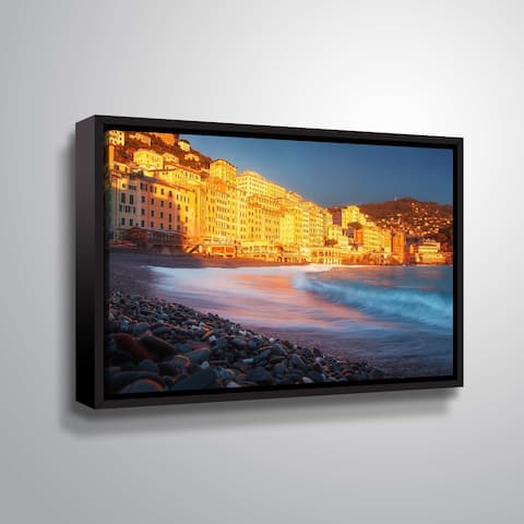 ArtWall "Light up the Shore" Gallery Wrapped Floater-framed Canvas