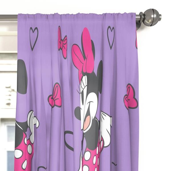 Shop Disney Minnie Mouse Purple Love 63 Decorative Drapes Set
