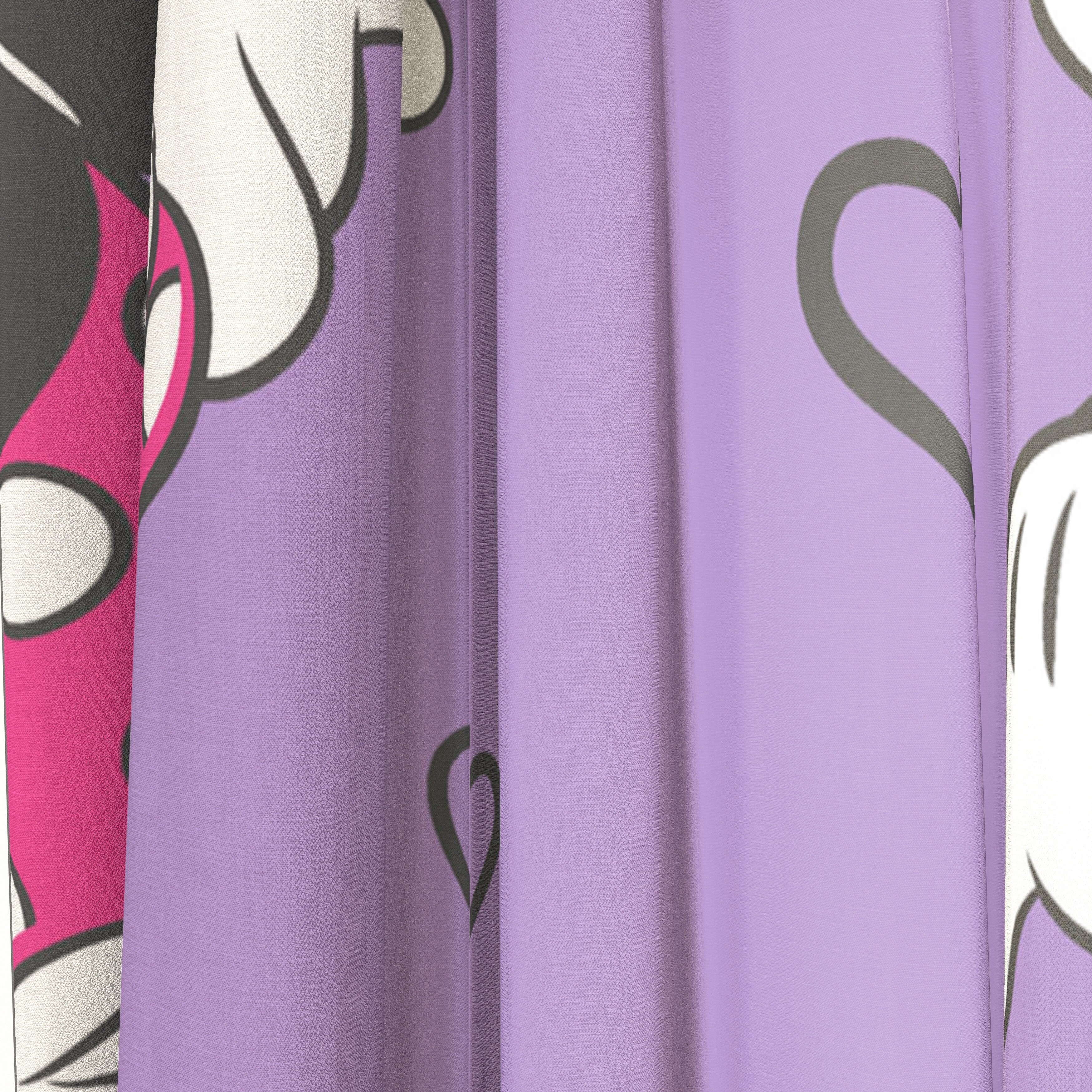 Shop Disney Minnie Mouse Purple Love 63 Decorative Drapes Set