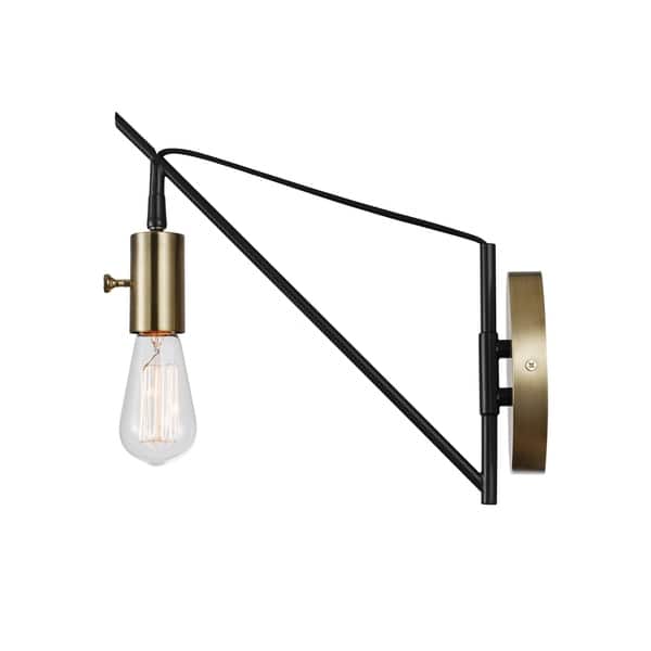 Porch Den Ashdale Bronze 1 Light Plug In Or Hardwire Swing Arm Wall Sconce Overstock 25363134