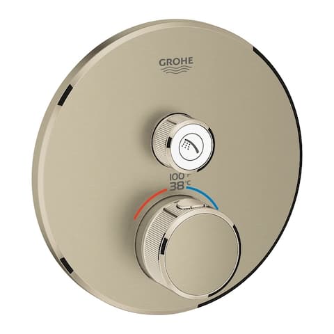 Grohe Grohtherm SmartControl Single Function Thermostatic Trim with Control Module Brushed Nickel