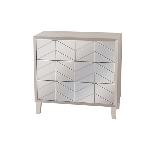 32.5" Wood Cabinet- 3 Drawers By Three Hands