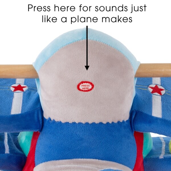 plush airplane rocker