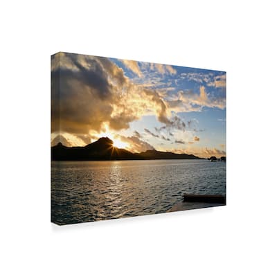 American School 'Bora Bora Sunset' Canvas Art