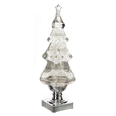 14 Inch Battery LED Swirl Glitter Lava Light Tree