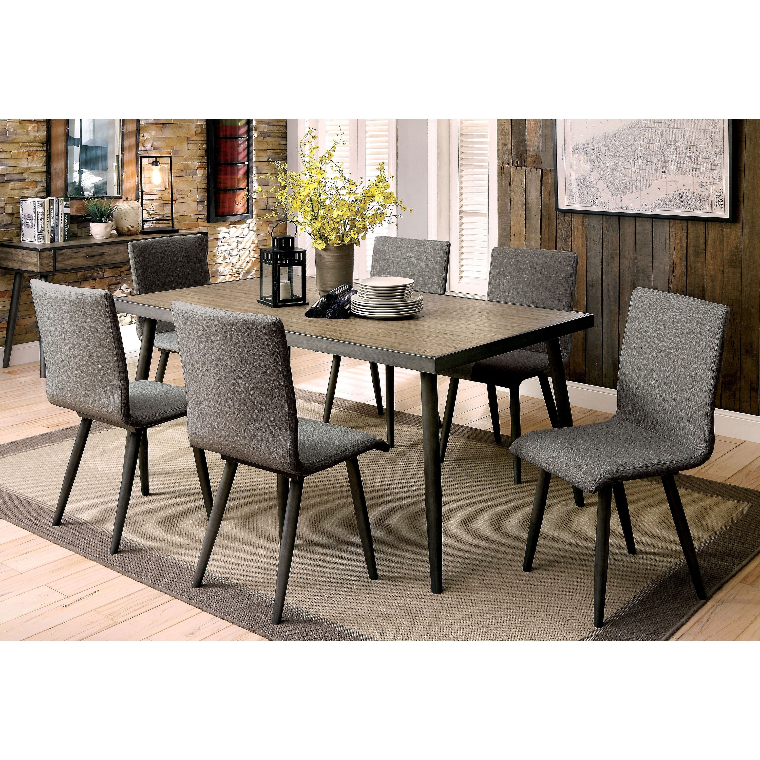Carson Carrington Breisgau 6 Piece Dining Table Set With Bench Carson Carrington Breisgau 6 Piece Dining Table Set With Bench