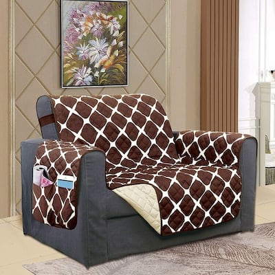 Elegant Comfort 2-Tone Bloomingdale Pattern Quilted Chair Furniture Protector