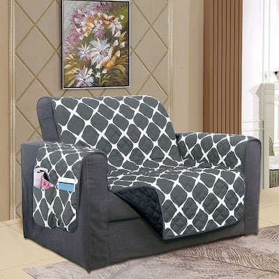 Elegant Comfort 2-Tone Bloomingdale Pattern Quilted Chair Furniture Protector
