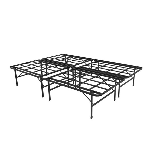 NuForm Black Steel Twin XL High Rise Foundation