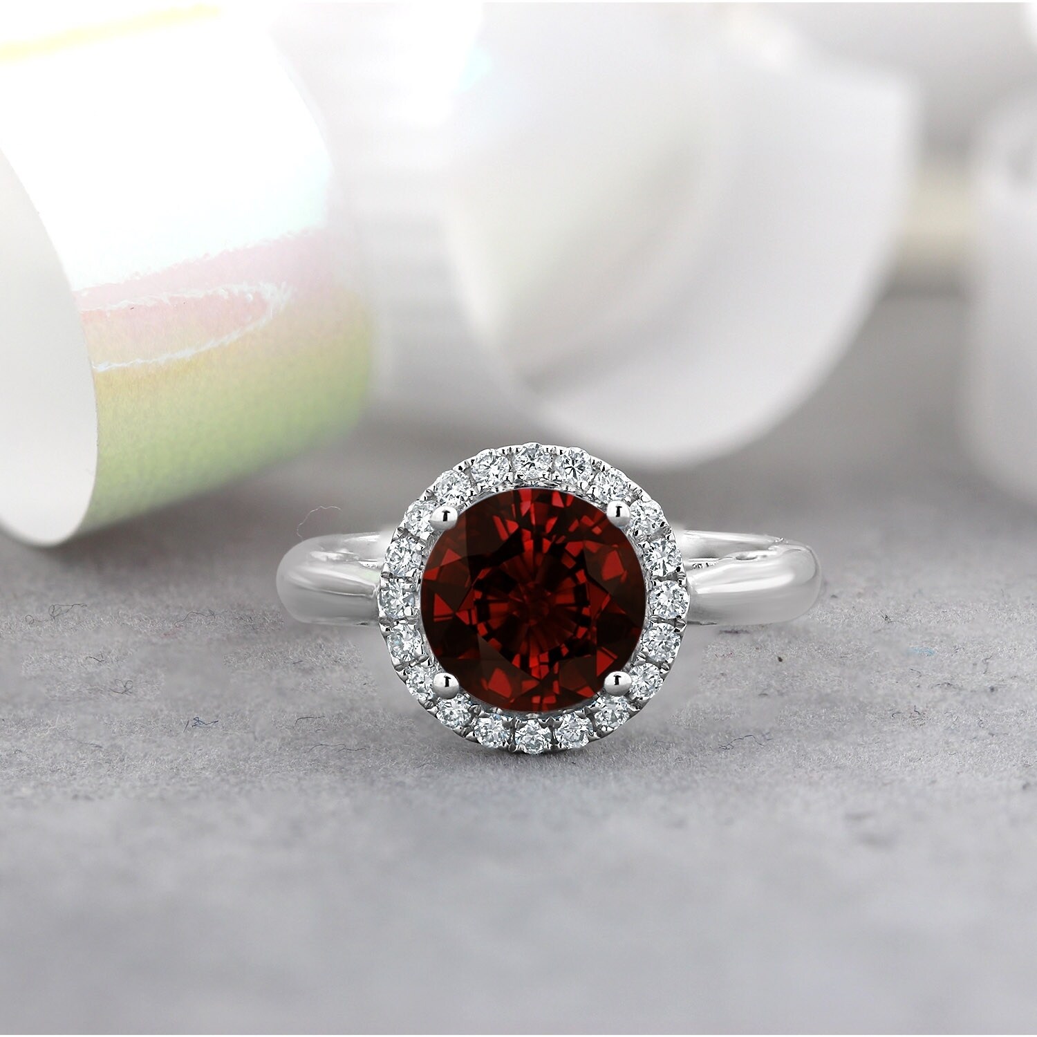 garnet gem rings