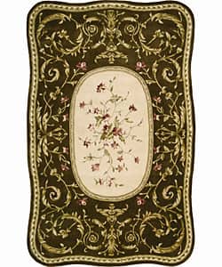 slide 1 of 1, Nourison Hand-tufted Serenata Brown Wool Rug (5'3 x 8'3) - 5'3" x 8'3"