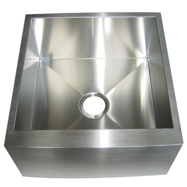 Kingston Brass Farmhouse 21-inch Stainless Steel Undermount Apron-Front Kitchen Sink - Silver
