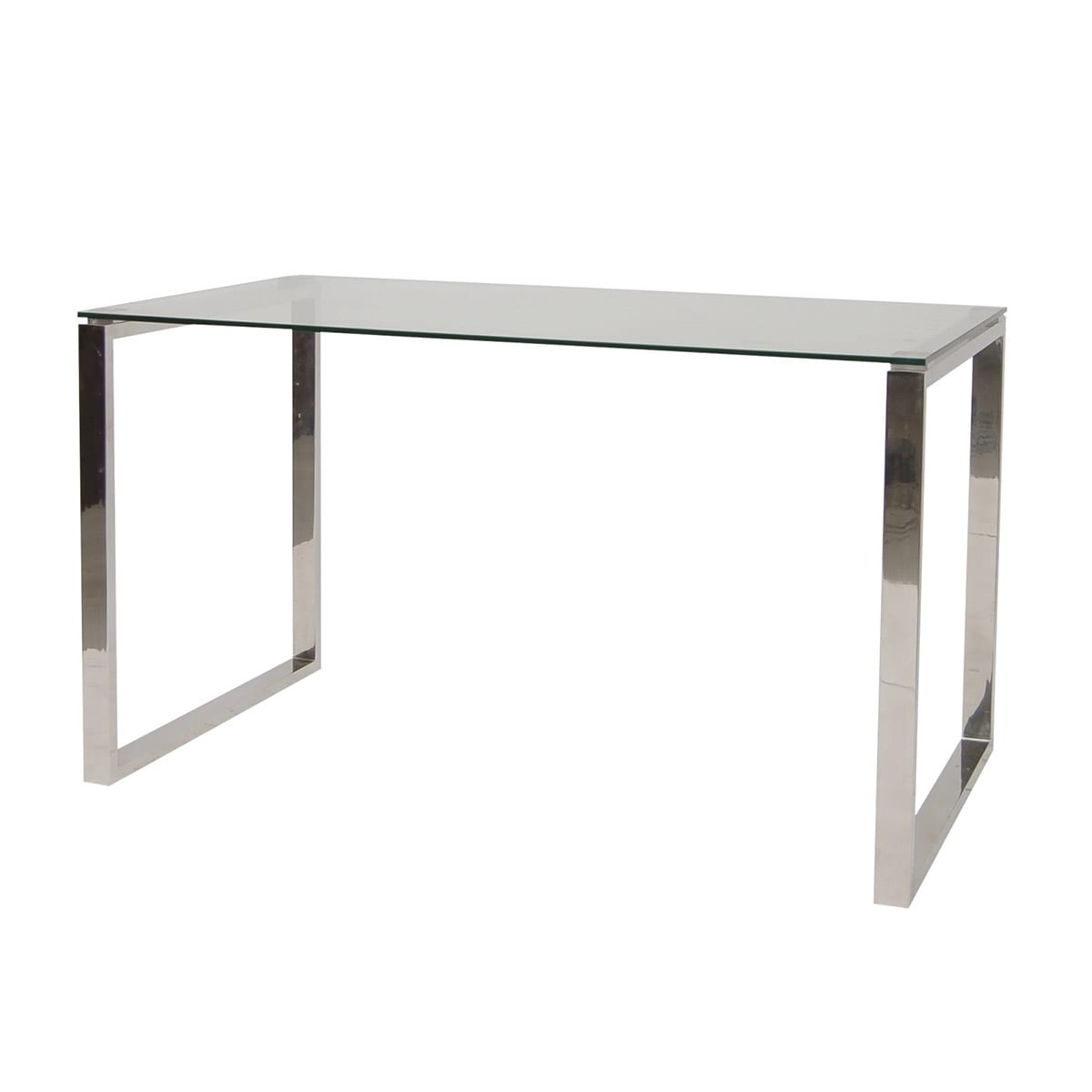 Shop Xony 51 Chrome Glass Desk Overstock 25410553