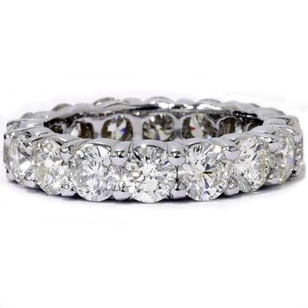 Pompeii3 Platinum 5 ct TDW Diamond Eternity Ring Womens Wedding Anniversary Stackable Engagement Band. Opens flyout.