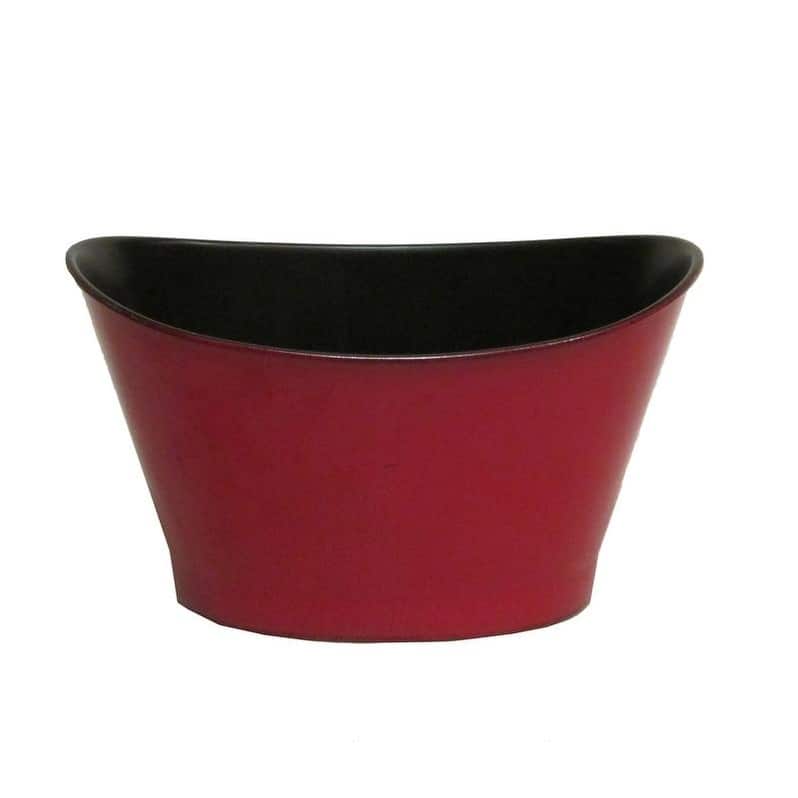 Hand Painted Boat Shape Plastic Pot Planter