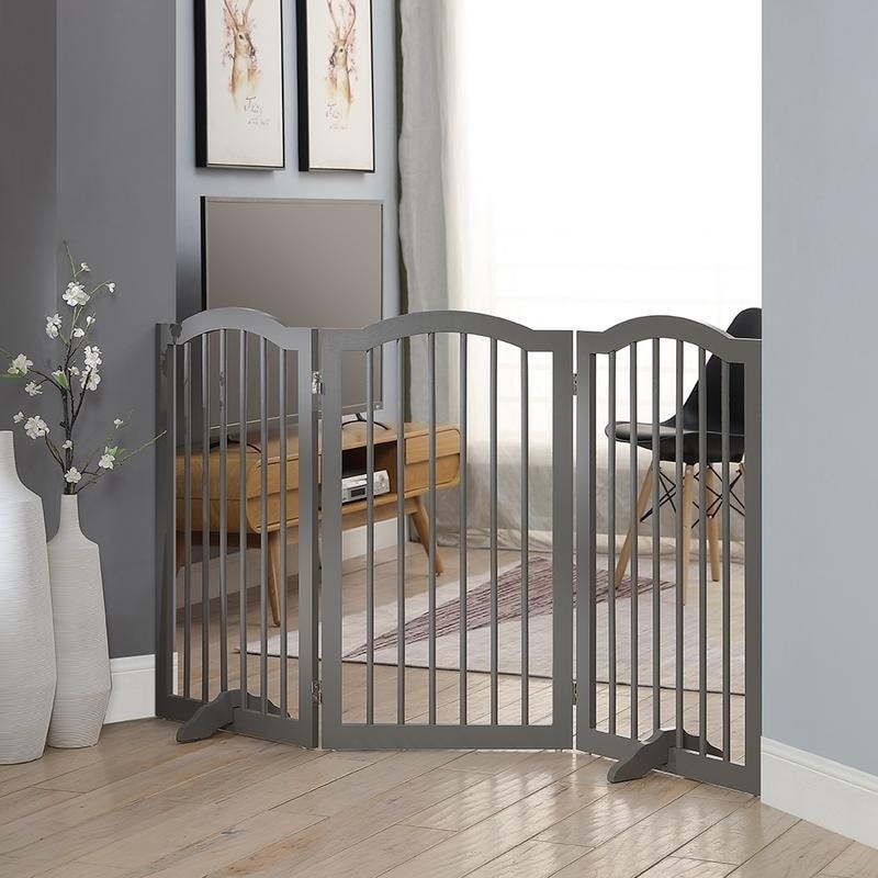 top paw arched pet gate