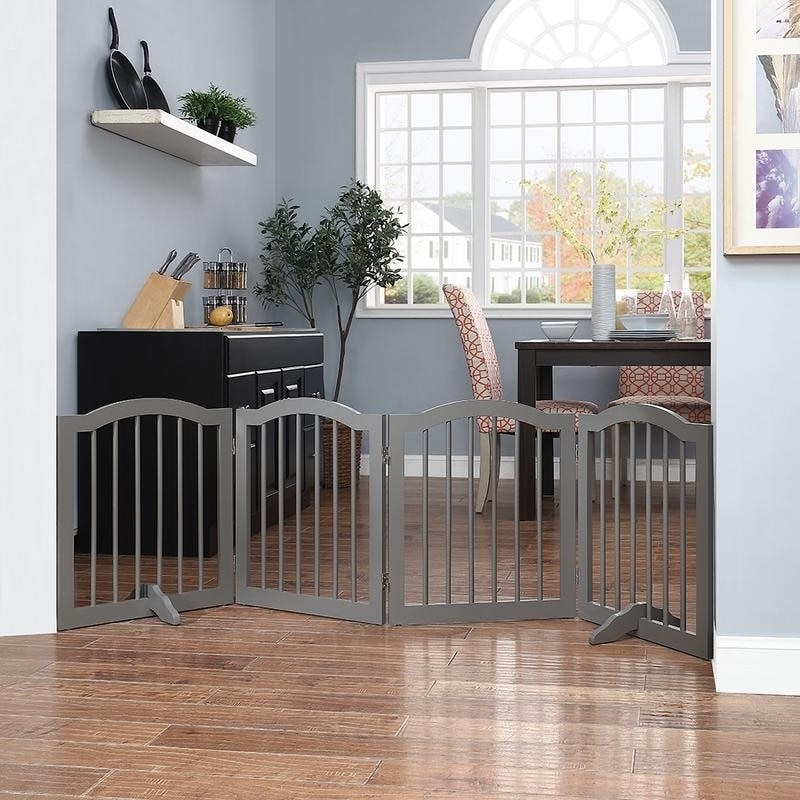 top paw arched pet gate