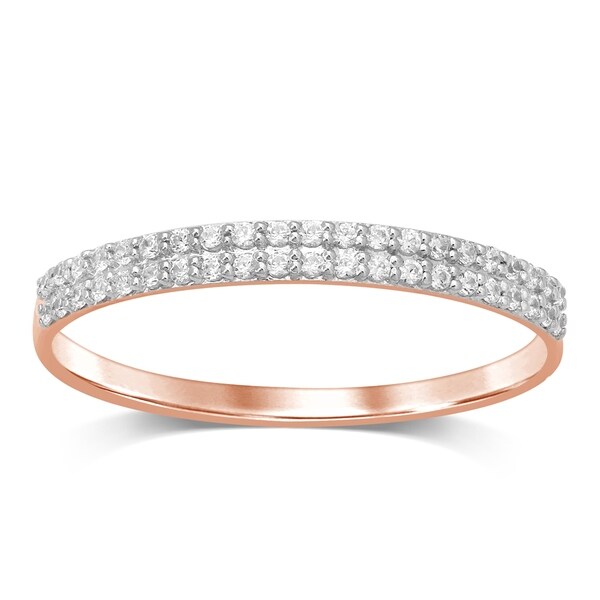 2 row wedding band