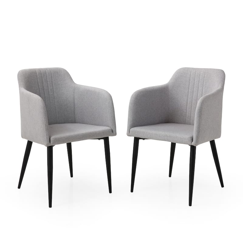 Mid-century Jason Dining Room Accent Chairs (Set of 2) - Light grey