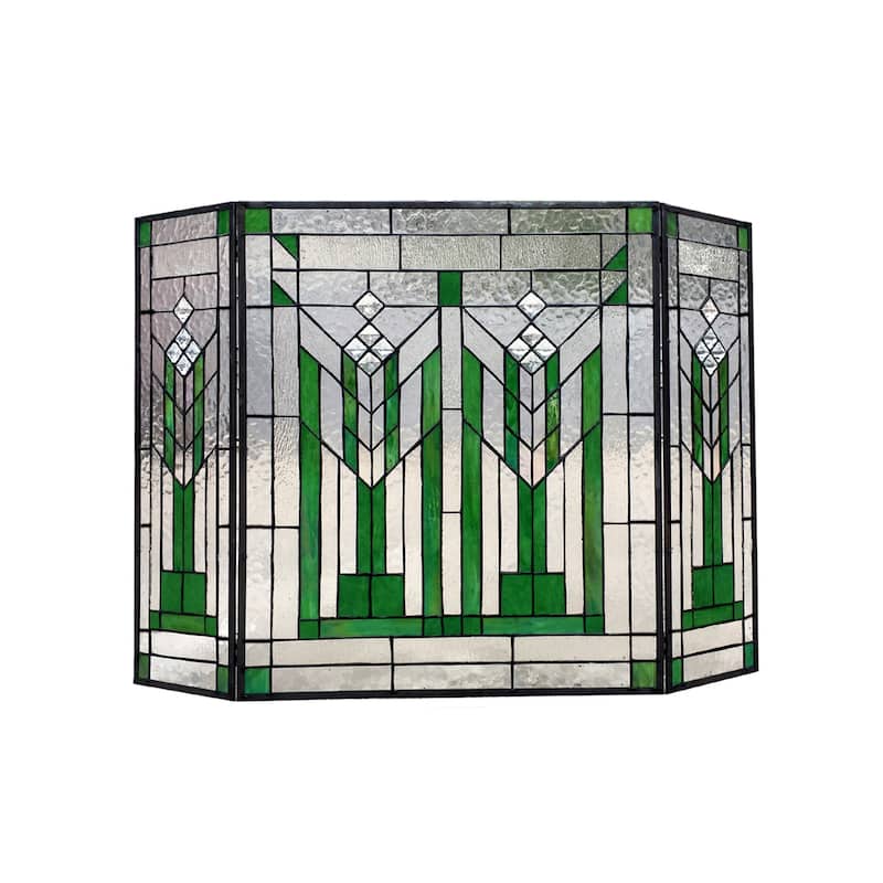 Tiffany 3-panel Fireplace Screen