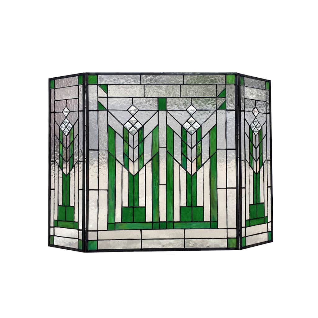 Tiffany 3-panel Fireplace Screen