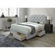 preview thumbnail 7 of 26, Copper Grove Pogradec Tufted Storage Panel Bed Dove Gray - Queen