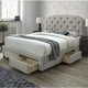 preview thumbnail 16 of 26, Copper Grove Pogradec Tufted Storage Panel Bed Beige - King