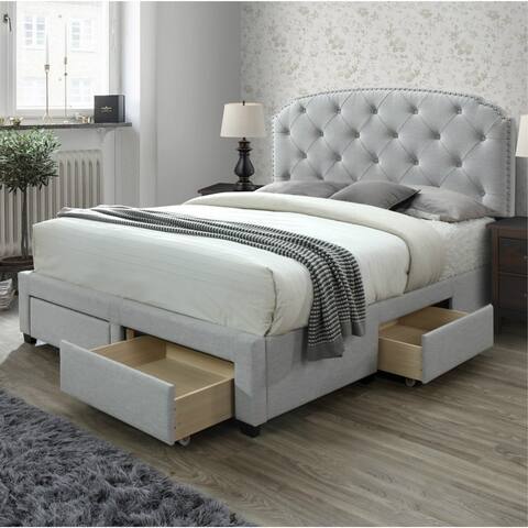 Copper Grove Pogradec Tufted Storage Panel Bed