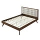 preview thumbnail 6 of 15, Hughes Mid-century Modern Wood Platform Bed