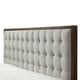 preview thumbnail 9 of 28, Hughes Mid-century Modern Upholstered Platform Bed with Wood Frame