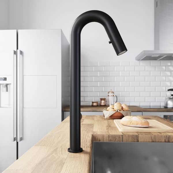 Shop Vigo Oakhurst Led Light Pull Down Kitchen Faucet On Sale